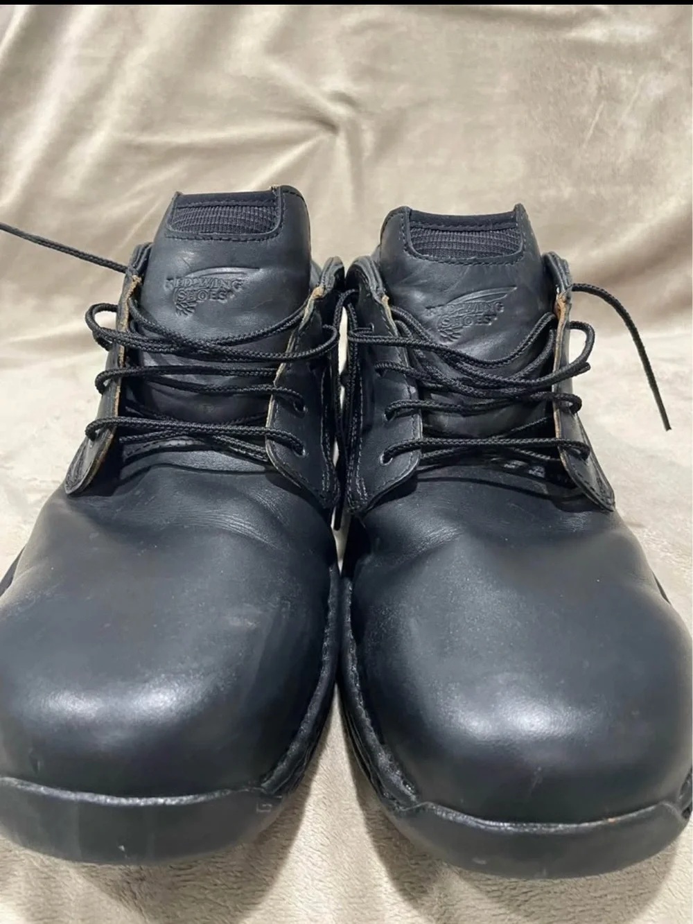 Red Wing Shoes 6703 Men's Black Leather Work Shoes Size 13 B Slip/Oil Resistant